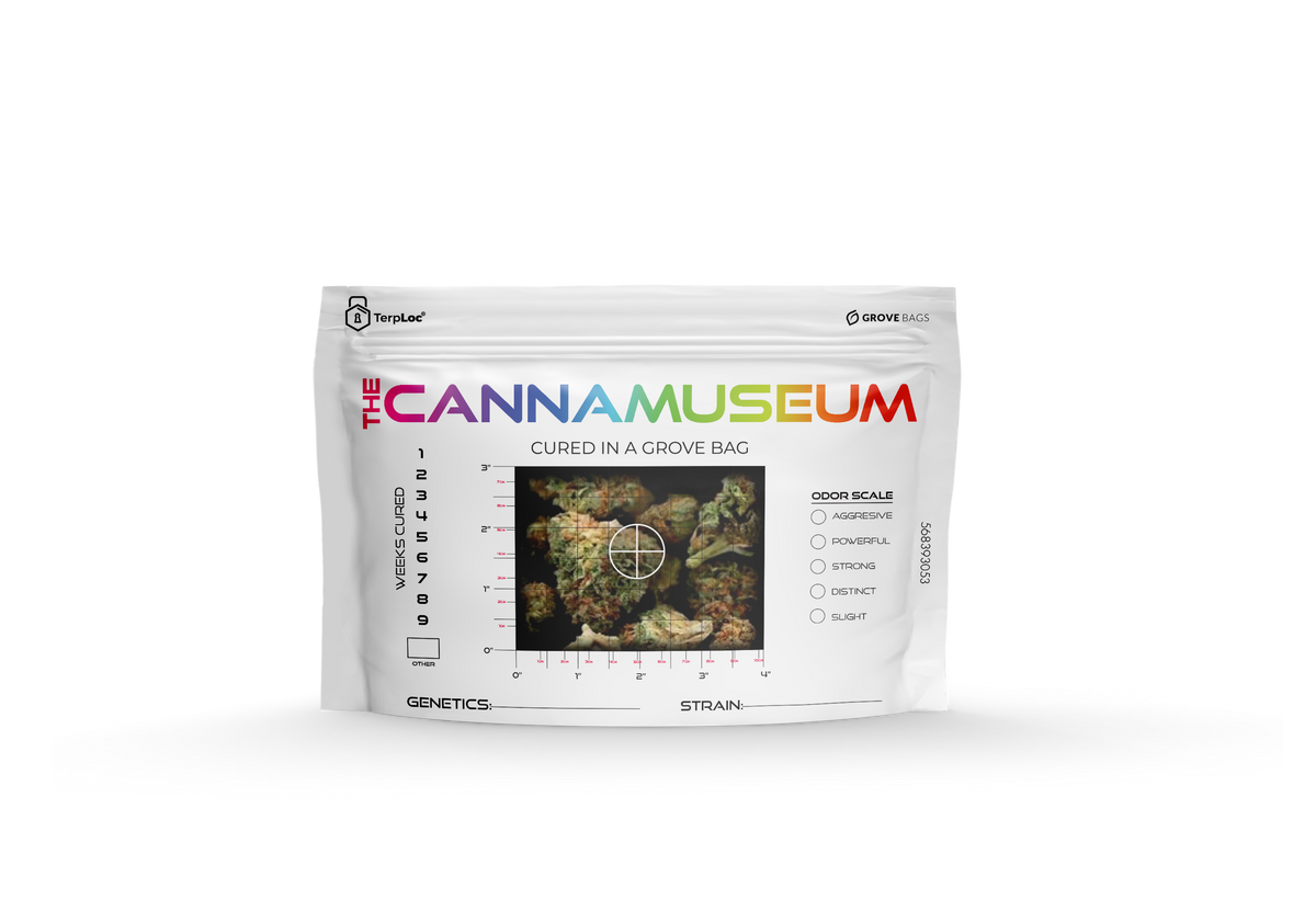 1 ounce CannaMuseum - Terploc - Soft Touch - Upgraded Zipper - AutoCure Cannabis