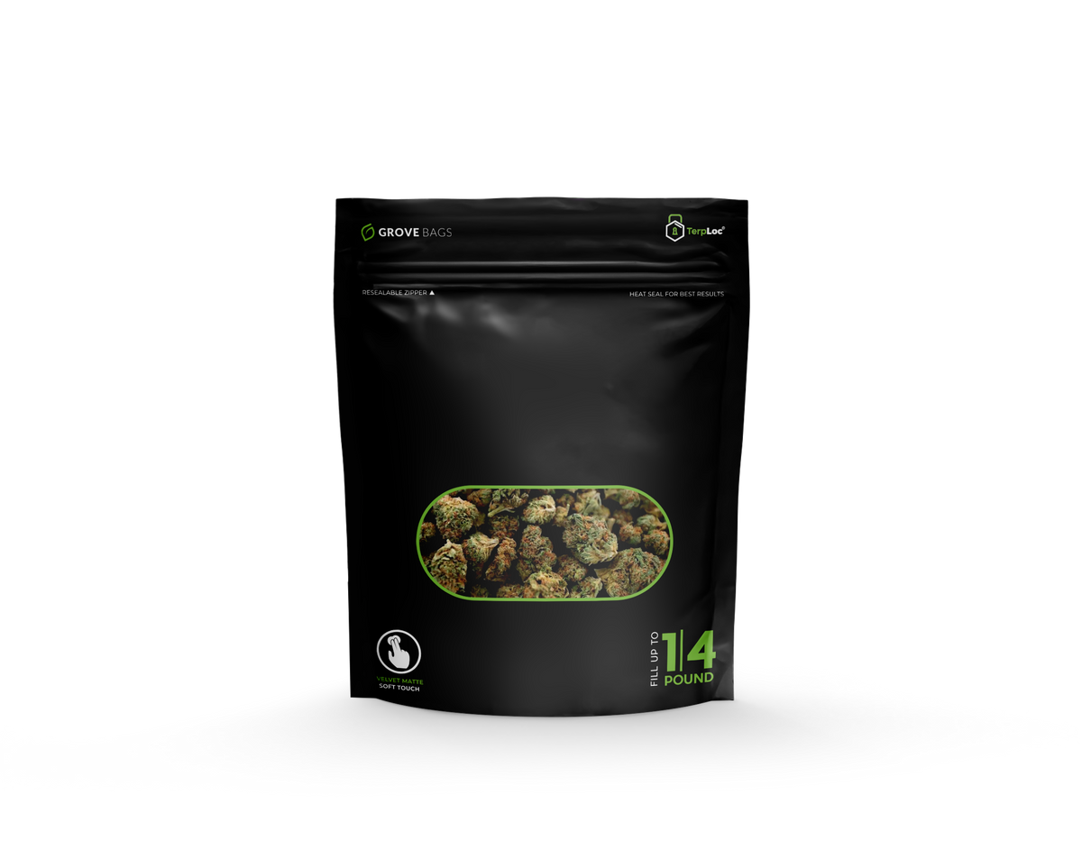 1/4 lb Black - Velvet Touch - CR Zipper - AutoCure Cannabis